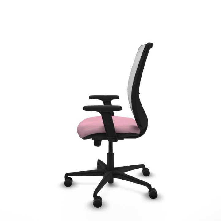 Zulema sincro malla blanca bali rosa brazos 2D base nailon  ruedas 65mm nailon