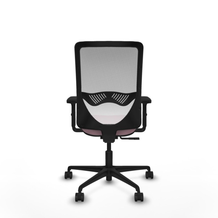 Zulema sincro malla blanca bali rosa brazos 2D base nailon  ruedas 65mm nailon