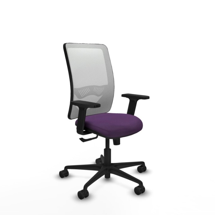 Zulema sincro malla blanca bali morado brazos 2D base nailon  ruedas 65mm nailon