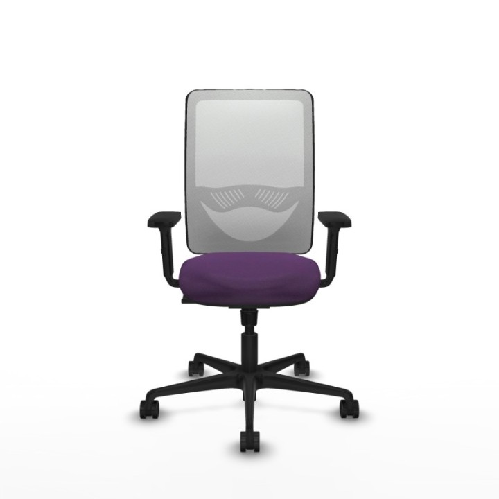 Zulema sincro malla blanca bali morado brazos 2D base nailon  ruedas 65mm nailon