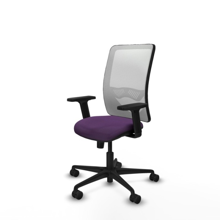 Zulema sincro malla blanca bali morado brazos 2D base nailon  ruedas 65mm nailon