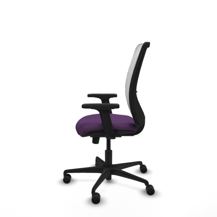 Zulema sincro malla blanca bali morado brazos 2D base nailon  ruedas 65mm nailon