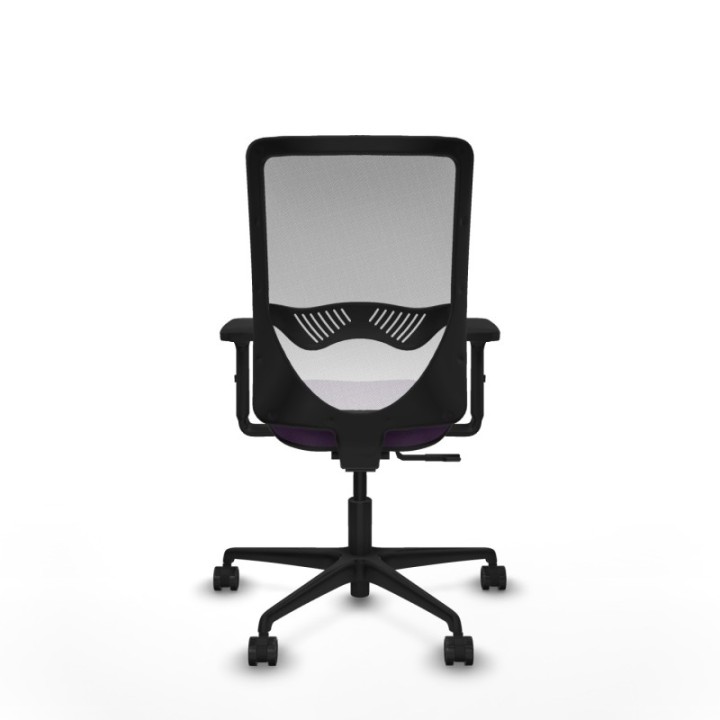 Zulema sincro malla blanca bali morado brazos 2D base nailon  ruedas 65mm nailon