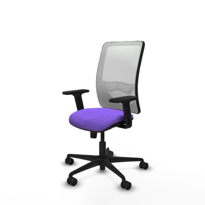 Zulema sincro malla blanca bali lila brazos 2D base nailon  ruedas 65mm nailon