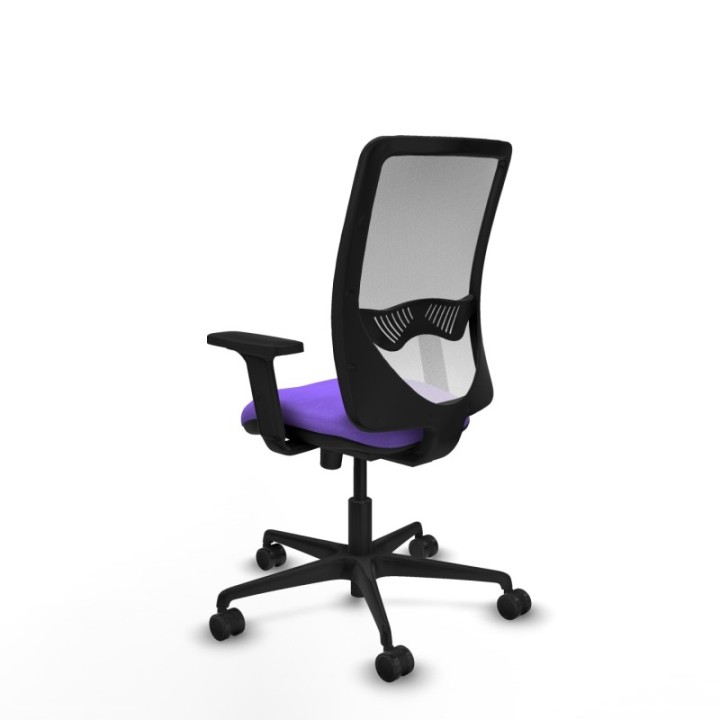 Zulema sincro malla blanca bali lila brazos 2D base nailon  ruedas 65mm nailon