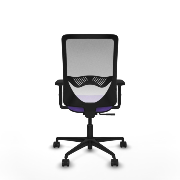 Zulema sincro malla blanca bali lila brazos 2D base nailon  ruedas 65mm nailon