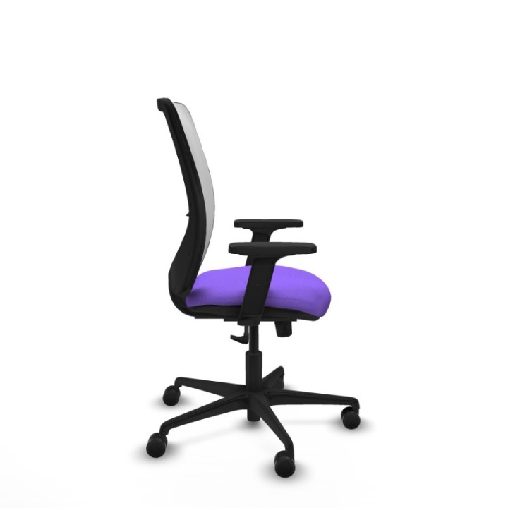 Zulema sincro malla blanca bali lila brazos 2D base nailon  ruedas 65mm nailon