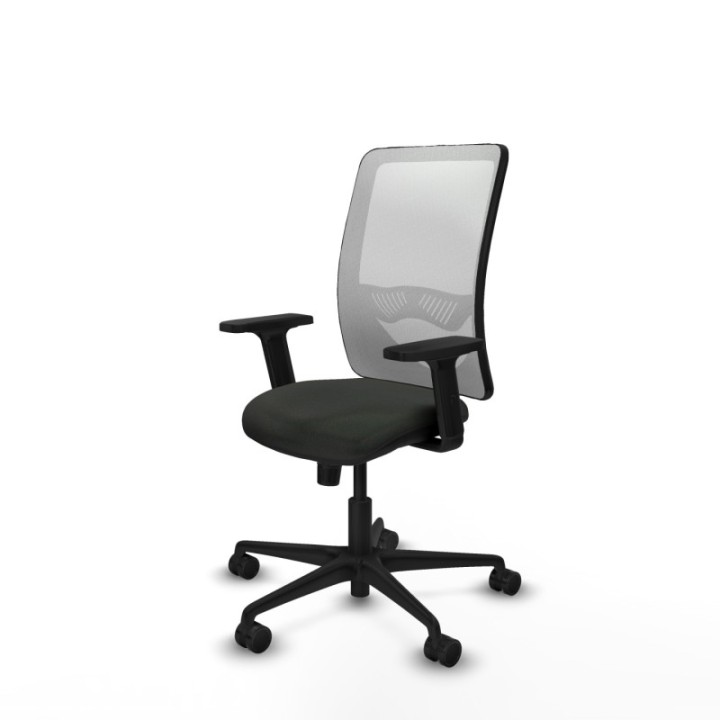 Zulema sincro malla blanca bali negro brazos 2D base nailon  ruedas 65mm nailon