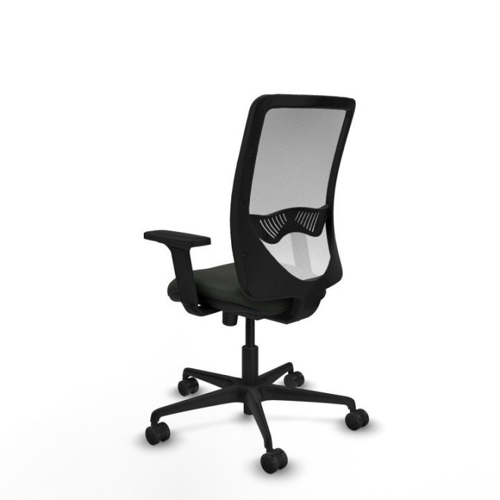 Zulema sincro malla blanca bali negro brazos 2D base nailon  ruedas 65mm nailon