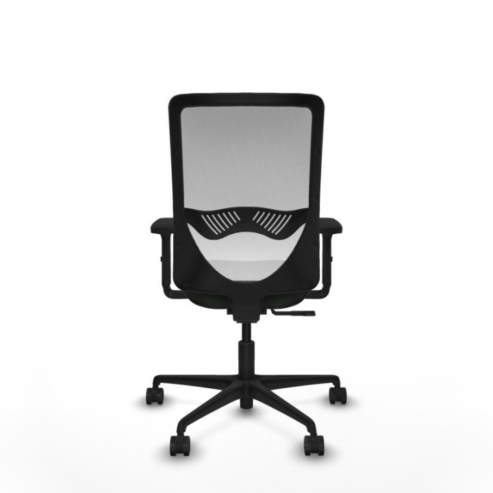 Zulema sincro malla blanca bali negro brazos 2D base nailon  ruedas 65mm nailon