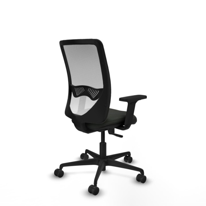 Zulema sincro malla blanca bali negro brazos 2D base nailon  ruedas 65mm nailon