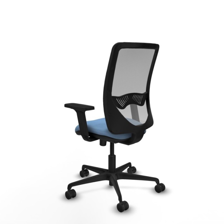 Zulema sincro malla gris bali azul cielo brazos 2D base nailon  ruedas 65mm nailon