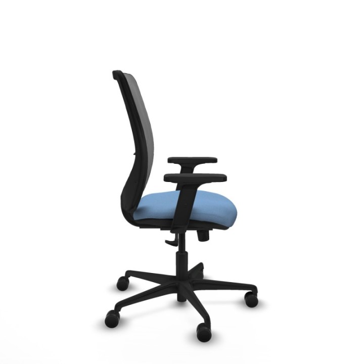 Zulema sincro malla gris bali azul cielo brazos 2D base nailon  ruedas 65mm nailon