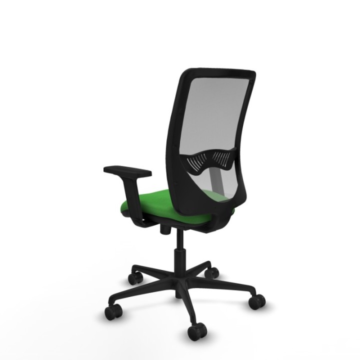 Zulema sincro malla gris bali verde brazos 2D base nailon  ruedas 65mm nailon