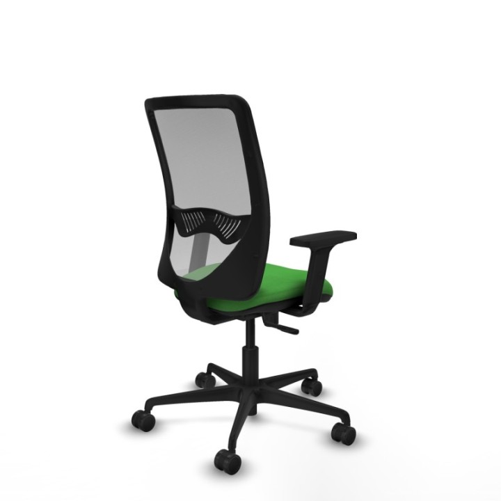 Zulema sincro malla gris bali verde brazos 2D base nailon  ruedas 65mm nailon