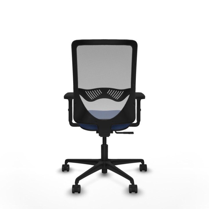 Zulema sincro malla gris bali azul marino brazos 2D base nailon  ruedas 65mm nailon