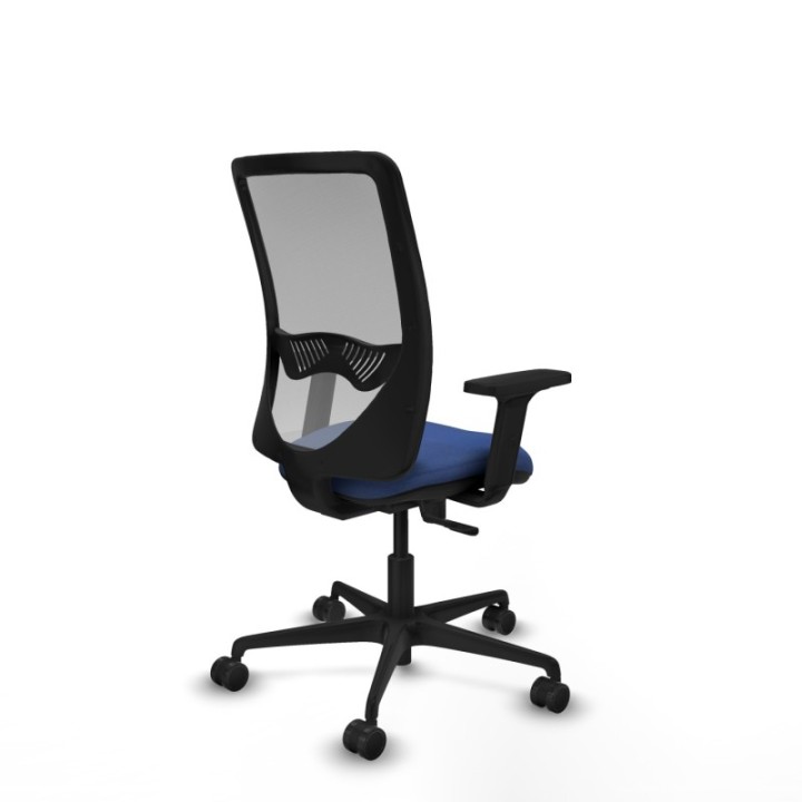 Zulema sincro malla gris bali azul marino brazos 2D base nailon  ruedas 65mm nailon