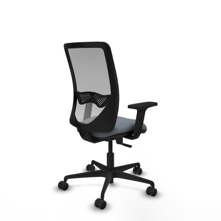 Zulema sincro malla gris bali gris brazos 2D base nailon  ruedas 65mm nailon