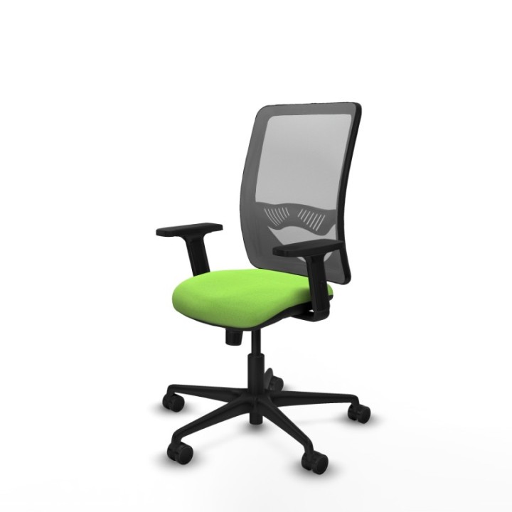 Zulema sincro malla gris bali pistacho brazos 2D base nailon  ruedas 65mm nailon