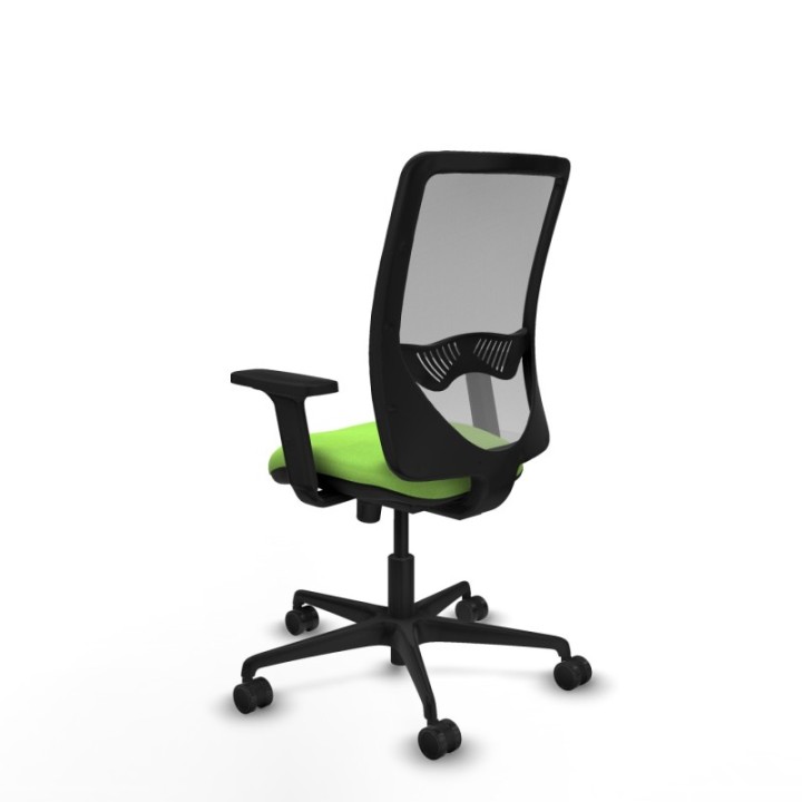 Zulema sincro malla gris bali pistacho brazos 2D base nailon  ruedas 65mm nailon