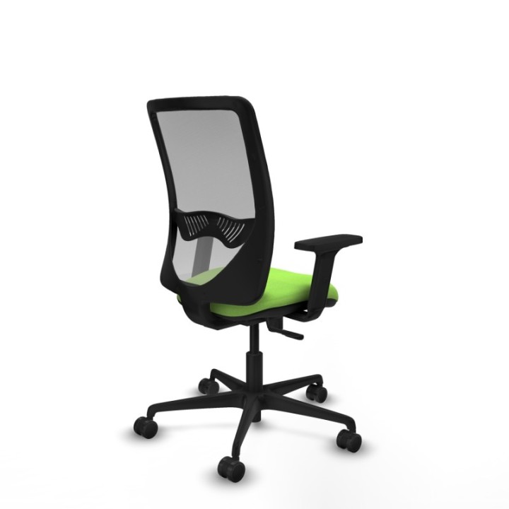 Zulema sincro malla gris bali pistacho brazos 2D base nailon  ruedas 65mm nailon