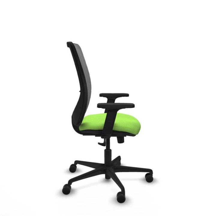 Zulema sincro malla gris bali pistacho brazos 2D base nailon  ruedas 65mm nailon