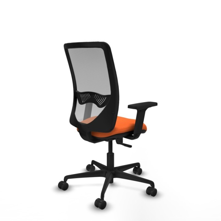 Zulema sincro malla gris bali naranja brazos 2D base nailon  ruedas 65mm nailon