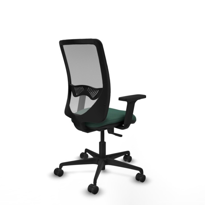 Zulema sincro malla gris bali verde botella brazos 2D base nailon  ruedas 65mm nailon