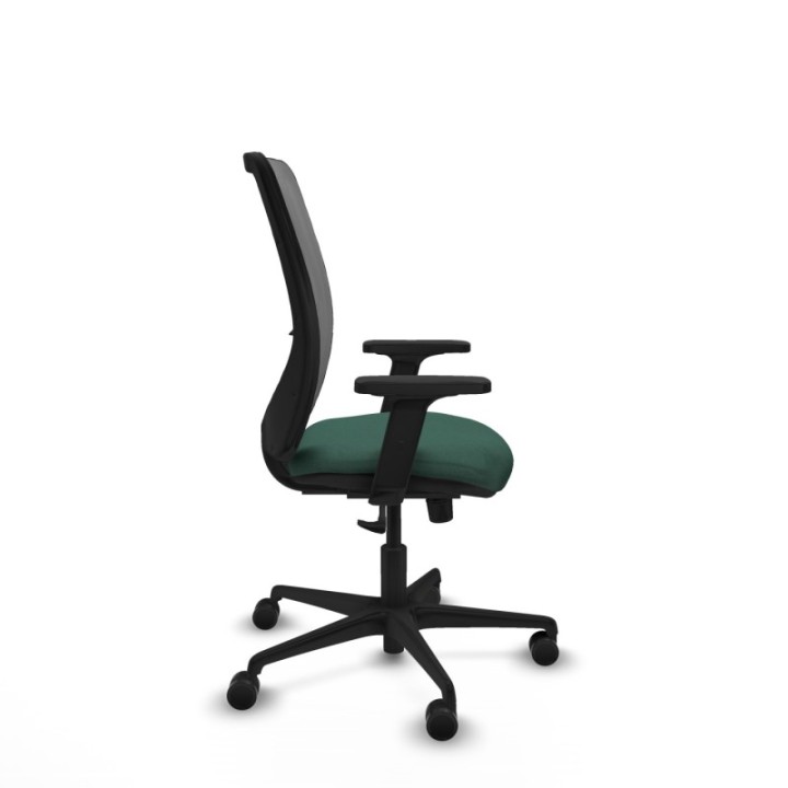 Zulema sincro malla gris bali verde botella brazos 2D base nailon  ruedas 65mm nailon