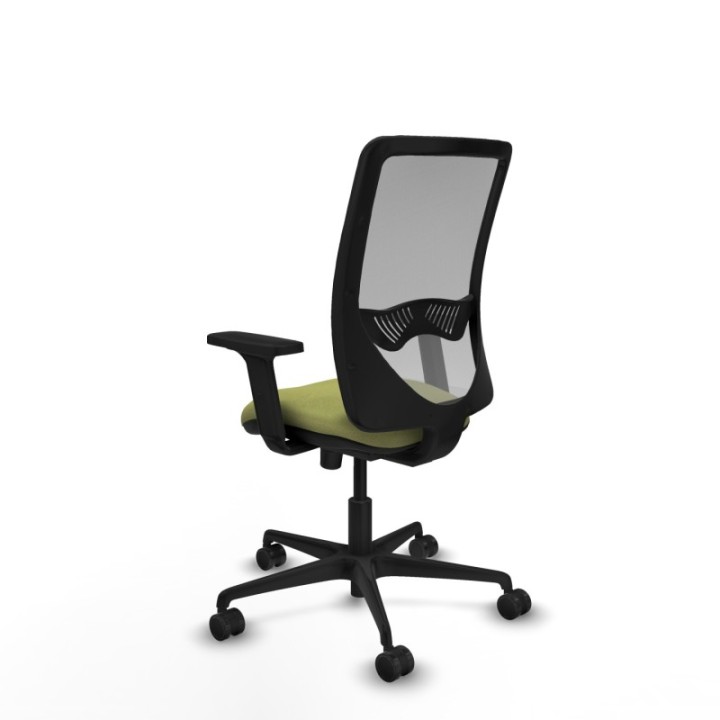 Zulema sincro malla gris bali verde oliva brazos 2D base nailon  ruedas 65mm nailon