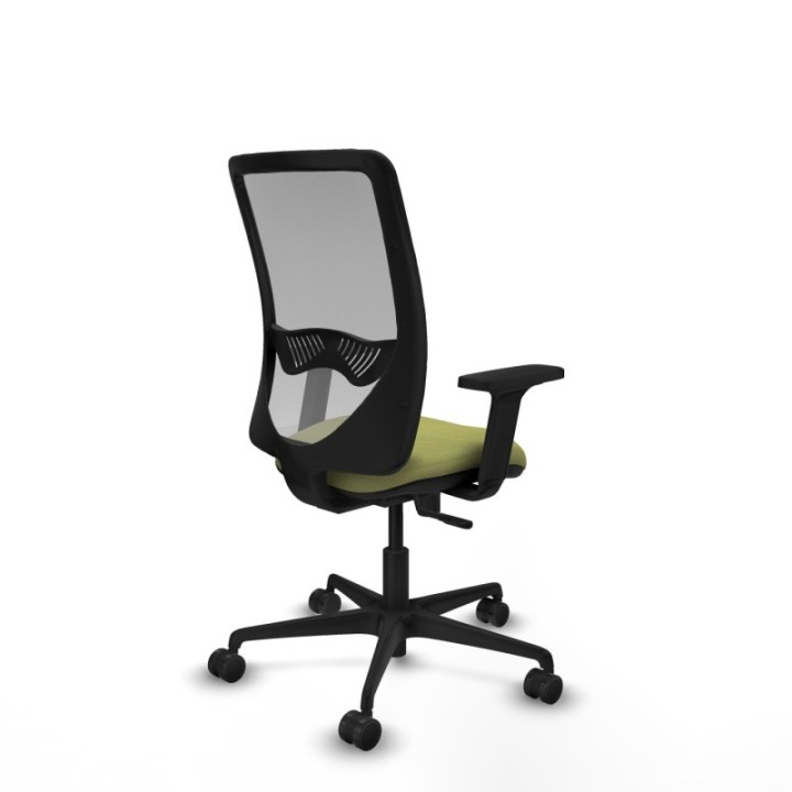 Zulema sincro malla gris bali verde oliva brazos 2D base nailon  ruedas 65mm nailon