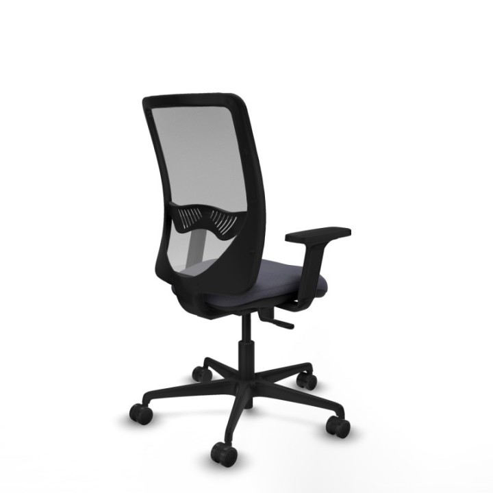 Zulema sincro malla gris bali gris oscuro brazos 2D base nailon  ruedas 65mm nailon