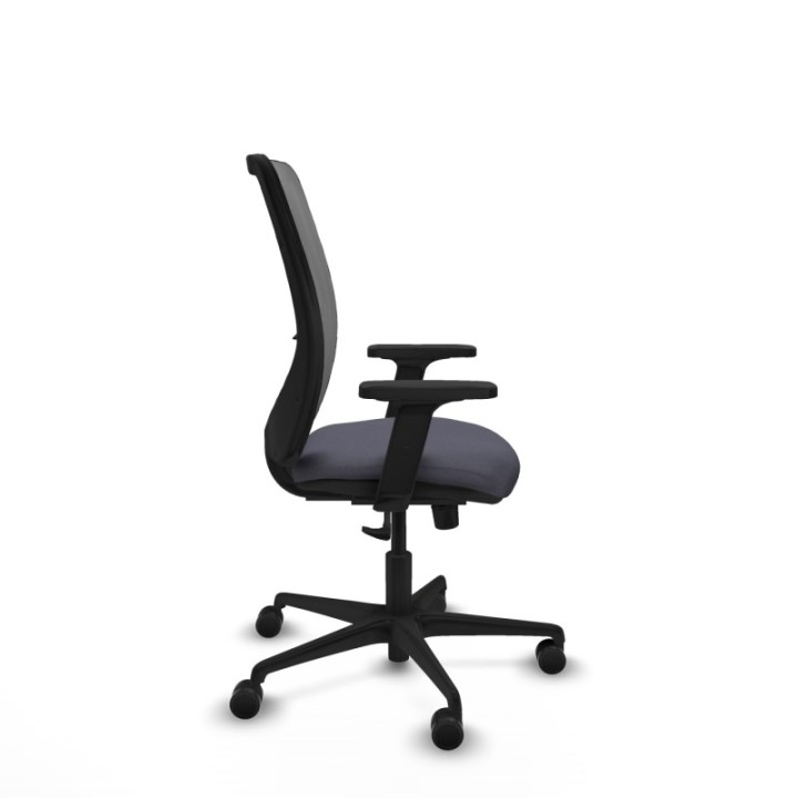 Zulema sincro malla gris bali gris oscuro brazos 2D base nailon  ruedas 65mm nailon