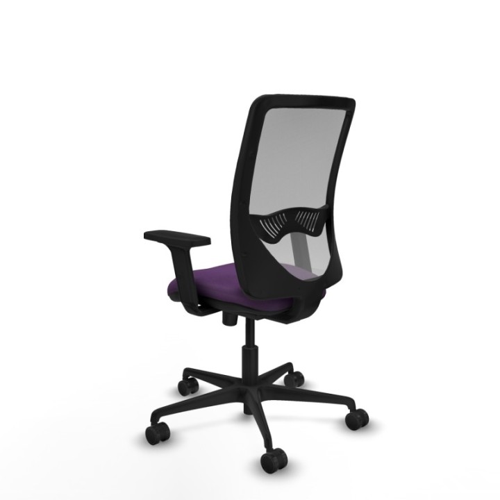 Zulema sincro malla gris bali morado brazos 2D base nailon  ruedas 65mm nailon