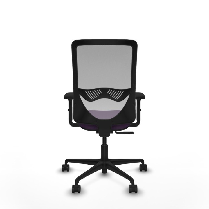 Zulema sincro malla gris bali morado brazos 2D base nailon  ruedas 65mm nailon