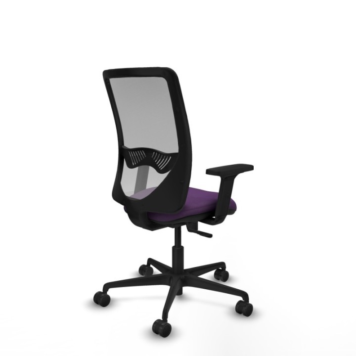 Zulema sincro malla gris bali morado brazos 2D base nailon  ruedas 65mm nailon