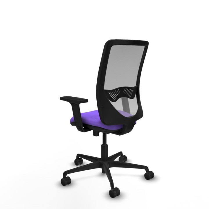 Zulema sincro malla gris bali lila brazos 2D base nailon  ruedas 65mm nailon