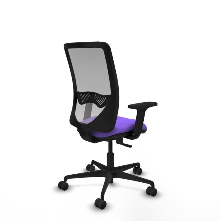 Zulema sincro malla gris bali lila brazos 2D base nailon  ruedas 65mm nailon