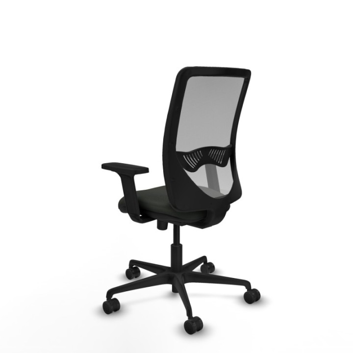 Zulema sincro malla gris bali negro brazos 2D base nailon  ruedas 65mm nailon