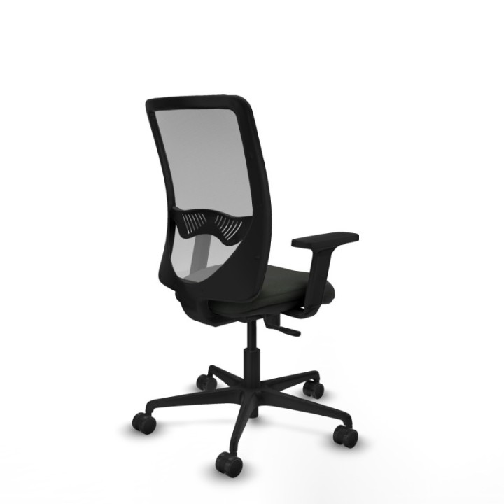 Zulema sincro malla gris bali negro brazos 2D base nailon  ruedas 65mm nailon