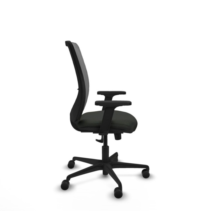 Zulema sincro malla gris bali negro brazos 2D base nailon  ruedas 65mm nailon