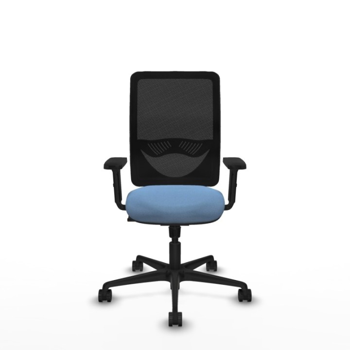 Zulema sincro malla negra bali azul cielo brazos 2D base nailon  ruedas 65mm nailon