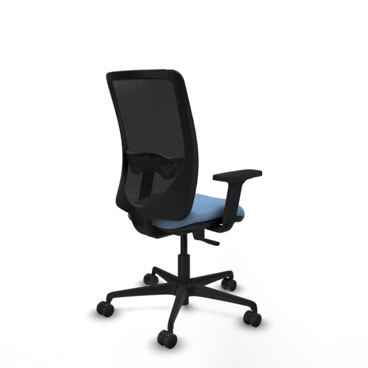 Zulema sincro malla negra bali azul cielo brazos 2D base nailon  ruedas 65mm nailon