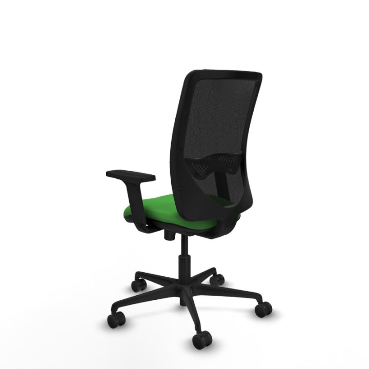 Zulema sincro malla negra bali verde brazos 2D base nailon  ruedas 65mm nailon