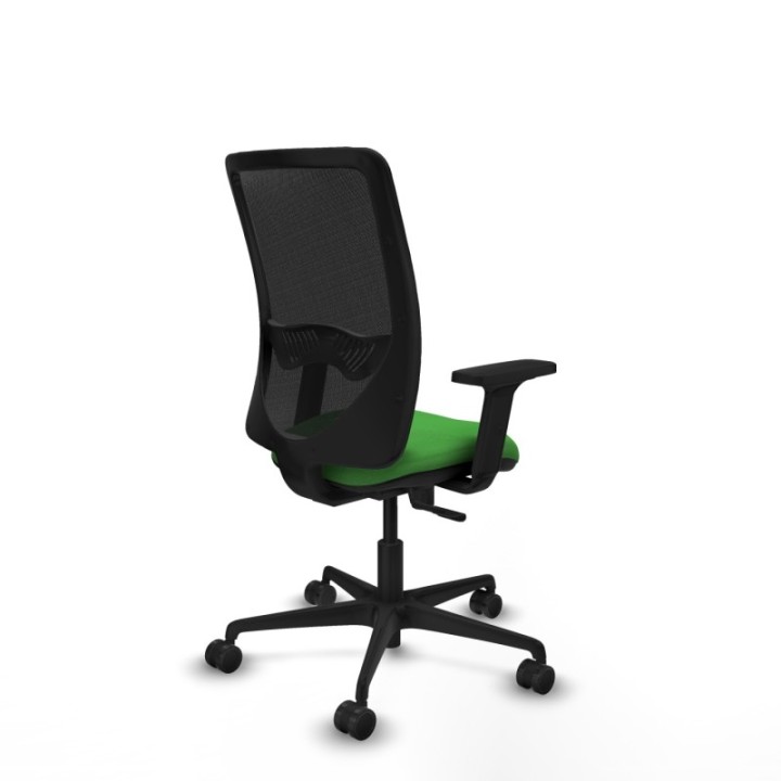 Zulema sincro malla negra bali verde brazos 2D base nailon  ruedas 65mm nailon