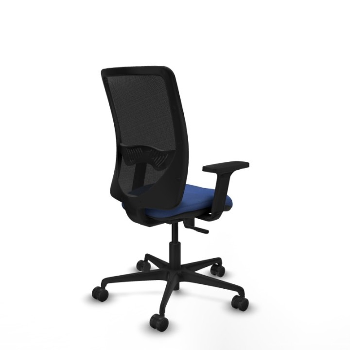 Zulema sincro malla negra bali azul marino brazos 2D base nailon  ruedas 65mm nailon