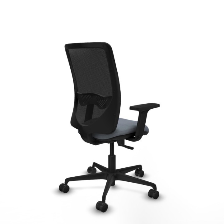 Zulema sincro malla negra bali gris brazos 2D base nailon  ruedas 65mm nailon