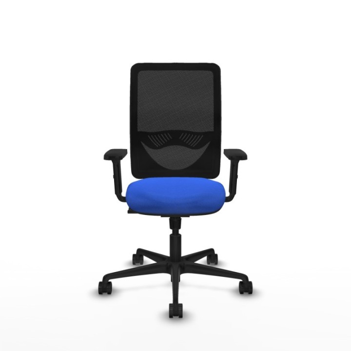 Zulema sincro malla negra bali azul brazos 2D base nailon  ruedas 65mm nailon