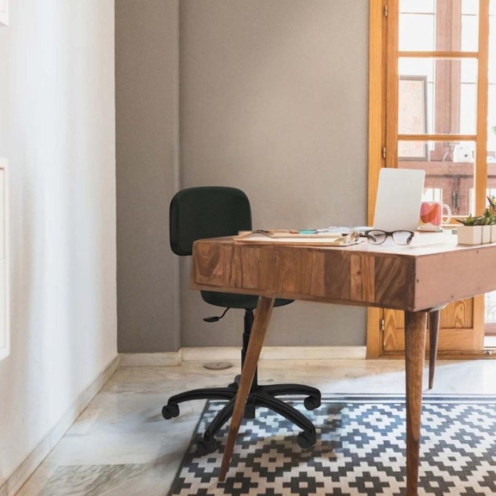 Silla Llanos giratorio bali marrón base poliamida 600 ruedas nailon 50