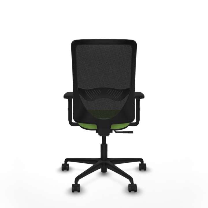 Zulema sincro malla negra bali pistacho brazos 2D base nailon  ruedas 65mm nailon